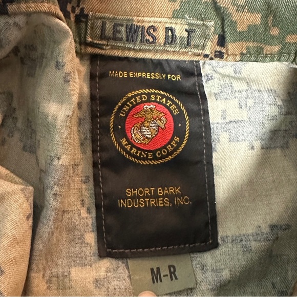U.S. Marine Corps USMC MARPAT Digital Combat Jacket Woodland Size Medium Regular - Picture 16 of 16
